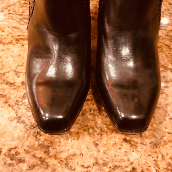 NWOT Franco Sarto Black tall leather  Boots - Picture 5 of 8